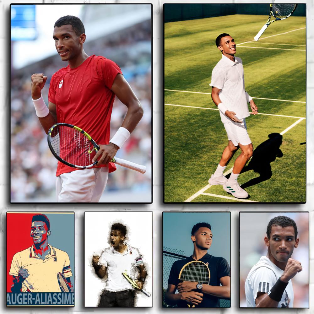 Badminton Quotes - Félix Auger-Aliassime Tennis Prodigy Poster Stampa
