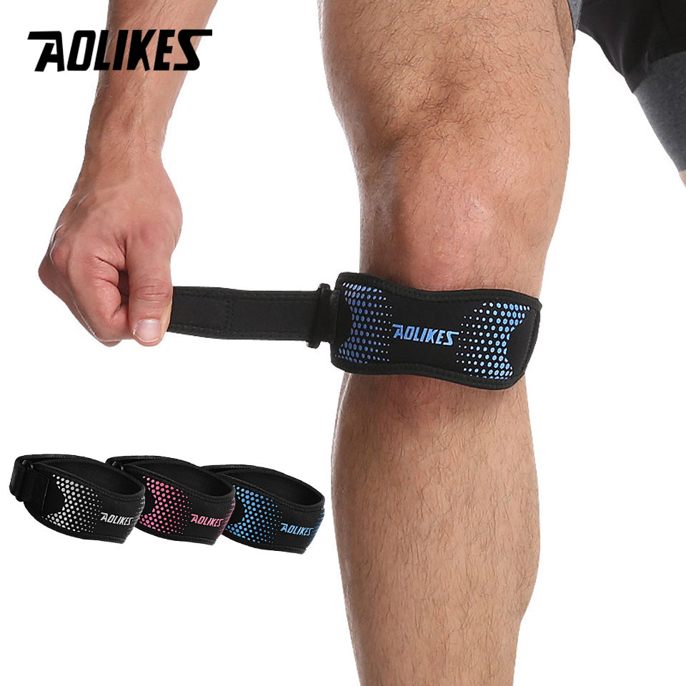 Knee Brace Badminton - AOLIKES 1 pz ginocchiera regolabile sollievo