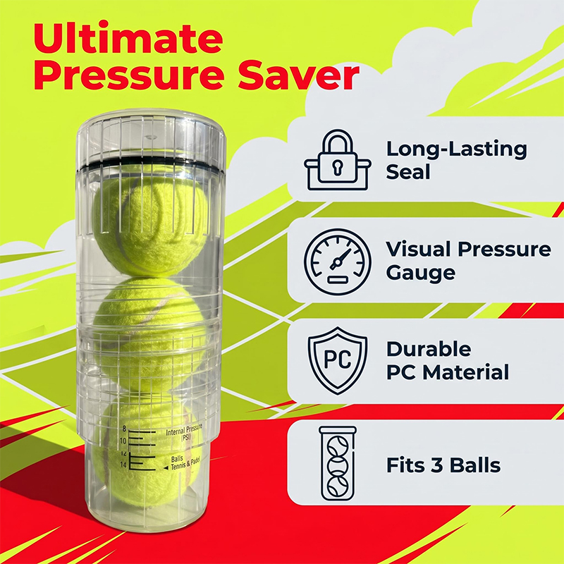 Badminton Yonex Nanoflare - Pressurizzatore Portatile Antiscivolo Trasparente per Palline