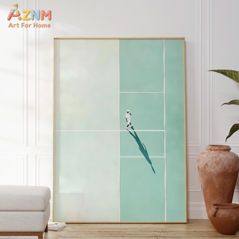 AZNM Stampa su tela minimalist - Badminton Quotes recensione e prezzo