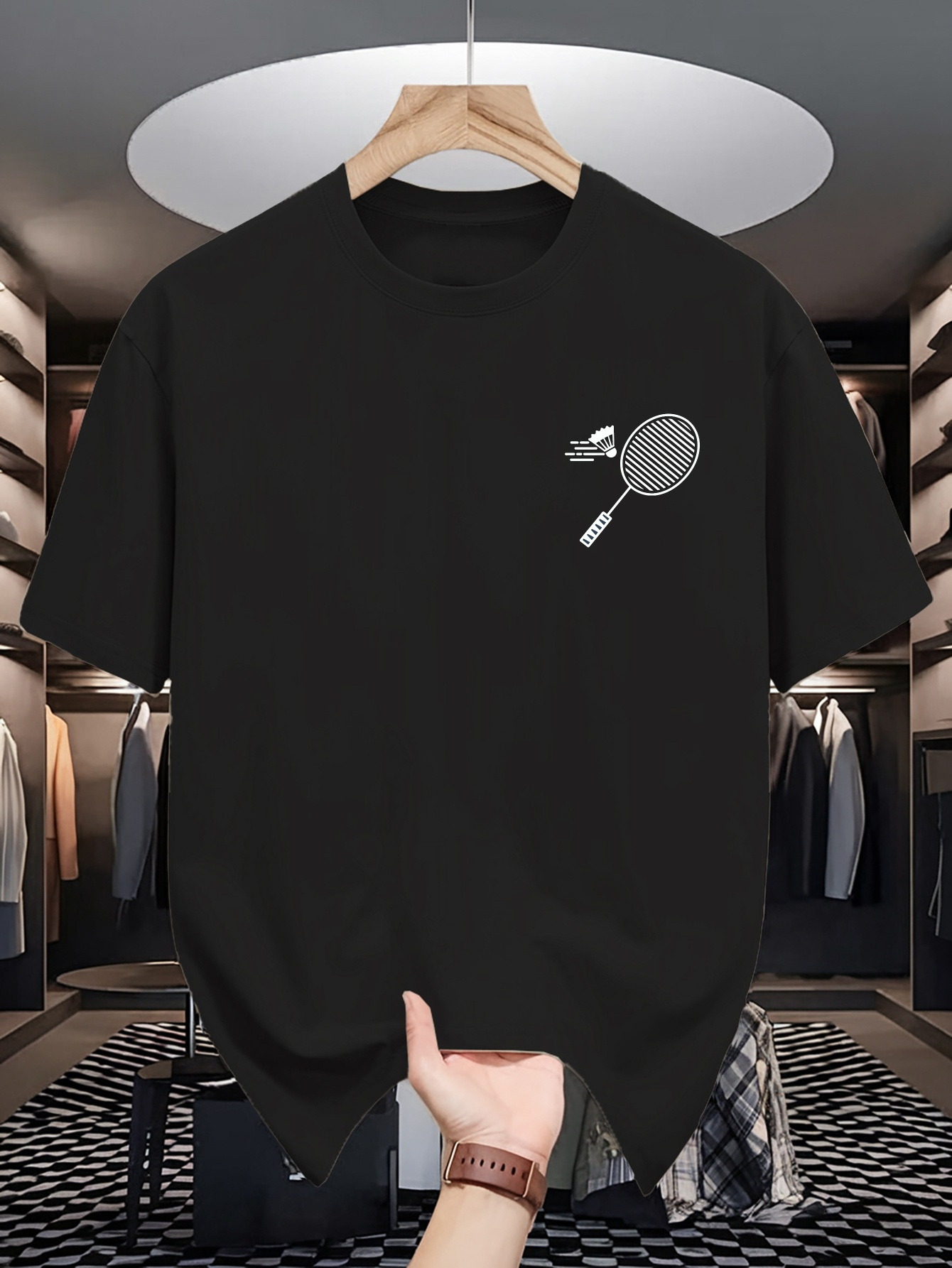 T-shirt girocollo da uomo con  - Badminton Lovers recensione e prezzo