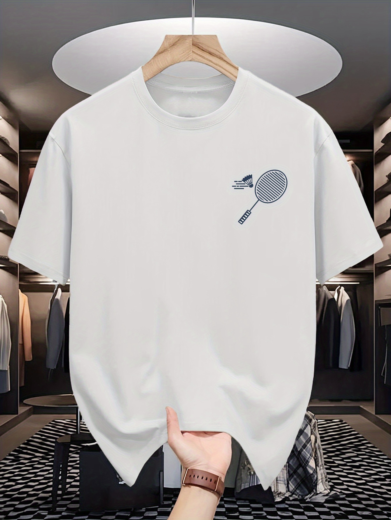 T-shirt girocollo da uomo con  - Badminton Lovers recensione e prezzo